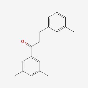 B3025089 3',5'-Dimethyl-3-(3-methylphenyl)propiophenone CAS No. 898790-84-6