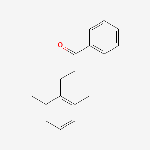 molecular formula C17H18O B3025119 3-(2,6-Dimethylphenyl)propiophenone CAS No. 898754-24-0