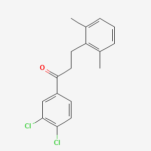 3',4'-Dichloro-3-(2,6-dimethylphenyl)propiophenone
