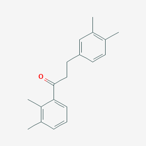 molecular formula C19H22O B3025128 2',3'-Dimethyl-3-(3,4-dimethylphenyl)propiophenone CAS No. 898779-32-3