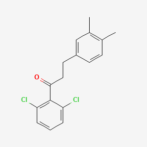 B3025132 2',6'-Dichloro-3-(3,4-dimethylphenyl)propiophenone CAS No. 898779-93-6