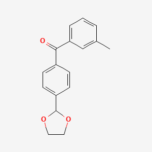 4'-(1,3-Dioxolan-2-YL)-3-methylbenzophenone