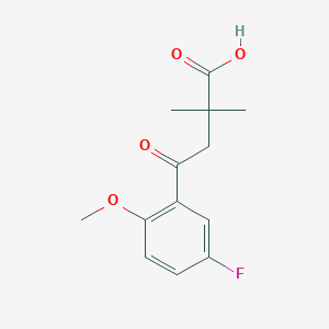2,2-Dimethyl-4-(5-fluoro-2-methoxyphenyl)-4-oxobutyric acid