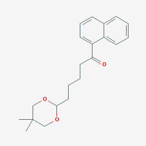 5-(5,5-Dimethyl-1,3-dioxan-2-YL)-1'-valeronaphthone