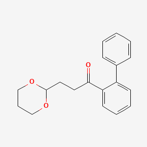 3-(1,3-Dioxan-2-YL)-2'-phenylpropiophenone