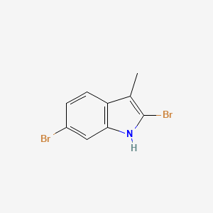 molecular formula C9H7Br2N B3025200 2,6-dibromo-3-methyl-1H-indole CAS No. 65617-24-5