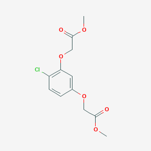 molecular formula C12H13ClO6 B3025206 Dimethyl 2,2'-[(4-chloro-1,3-phenylene)bis(oxy)]diacetate CAS No. 861064-79-1
