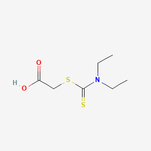 molecular formula C7H13NO2S2 B3025209 (((Diethylamino)thioxomethyl)thio)acetic acid CAS No. 5439-93-0