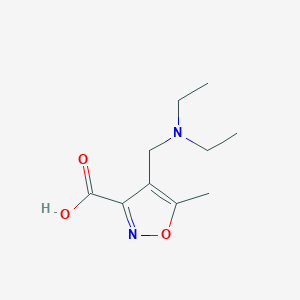 molecular formula C10H16N2O3 B3025210 4-[(Diethylamino)methyl]-5-methylisoxazole-3-carboxylic acid CAS No. 893749-99-0