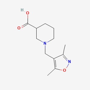 1-[(3,5-Dimethylisoxazol-4-yl)methyl]piperidine-3-carboxylic acid