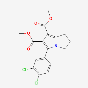 dimethyl 5-(3,4-dichlorophenyl)-2,3-dihydro-1H-pyrrolizine-6,7-dicarboxylate