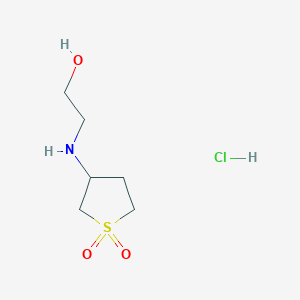 molecular formula C6H14ClNO3S B3025227 2-[(1,1-Dioxidotetrahydro-3-thienyl)amino]ethanol hydrochloride CAS No. 70519-72-1
