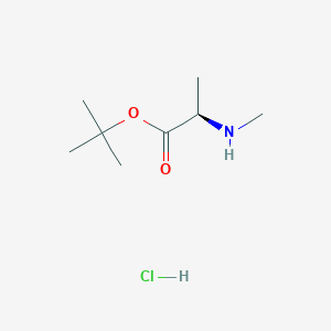 molecular formula C8H18ClNO2 B3025245 (R)-tert-Butyl 2-(methylamino)propanoate hydrochloride CAS No. 1314999-27-3