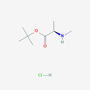 molecular formula C8H18ClNO2 B3025245 (R)-叔丁基 2-(甲基氨基)丙酸盐酸盐 CAS No. 1314999-27-3