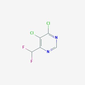 molecular formula C5H2Cl2F2N2 B3025254 4,5-Dichloro-6-(difluoromethyl)pyrimidine CAS No. 425394-19-0