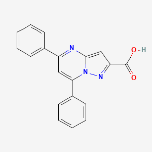 molecular formula C19H13N3O2 B3025256 5,7-Diphenylpyrazolo[1,5-a]pyrimidine-2-carboxylic acid CAS No. 299406-03-4