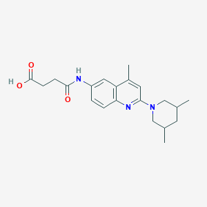 4-{[2-(3,5-Dimethylpiperidin-1-YL)-4-methyl-quinolin-6-YL]amino}-4-oxobutanoic acid
