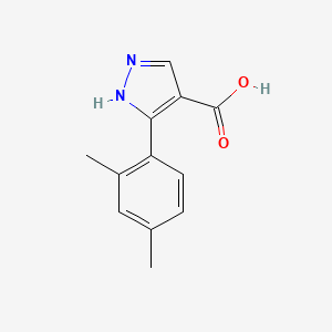 molecular formula C12H12N2O2 B3025263 3-(2,4-dimethylphenyl)-1H-pyrazole-4-carboxylic acid CAS No. 879996-75-5