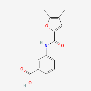 molecular formula C14H13NO4 B3025271 3-[(4,5-Dimethyl-2-furoyl)amino]benzoic acid CAS No. 312317-62-7