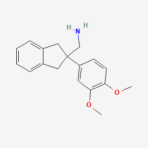 molecular formula C18H21NO2 B3025277 {[2-(3,4-dimethoxyphenyl)-2,3-dihydro-1H-inden-2-yl]methyl}amine CAS No. 1017387-75-5