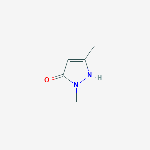 molecular formula C5H8N2O B3025279 1,3-二甲基-1H-吡唑-5-醇 CAS No. 3201-29-4