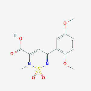 5-(2,5-dimethoxyphenyl)-2-methyl-2H-1,2,6-thiadiazine-3-carboxylic acid 1,1-dioxide