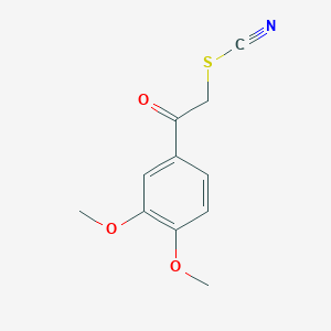 molecular formula C11H11NO3S B3025283 2-(3,4-Dimethoxyphenyl)-2-oxoethyl thiocyanate CAS No. 19339-61-8