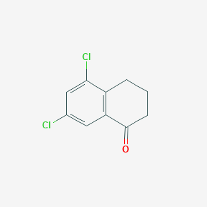 molecular formula C10H8Cl2O B3025285 5,7-Dichloro-3,4-dihydronaphthalen-1(2H)-one CAS No. 248607-58-1