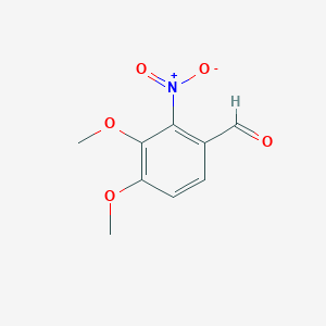 molecular formula C9H9NO5 B3025289 3,4-二甲氧基-2-硝基苯甲醛 CAS No. 55149-84-3
