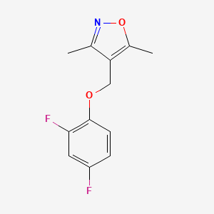4-[(2,4-Difluorophenoxy)methyl]-3,5-dimethylisoxazole