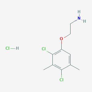 molecular formula C10H14Cl3NO B3025302 [2-(2,4-二氯-3,5-二甲基苯氧基)乙基]胺盐酸盐 CAS No. 1170602-50-2
