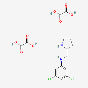 3,5-Dichloro-N-(pyrrolidin-2-ylmethyl)aniline dioxalate