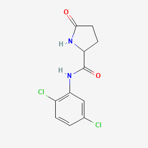 molecular formula C11H10Cl2N2O2 B3025376 N-(2,5-Dichlorophenyl)-5-oxo-2-pyrrolidinecarboxamide CAS No. 4108-16-1