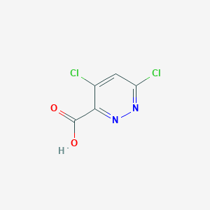 molecular formula C5H2Cl2N2O2 B3025379 4,6-二氯吡啶嗪-3-羧酸 CAS No. 1040246-87-4