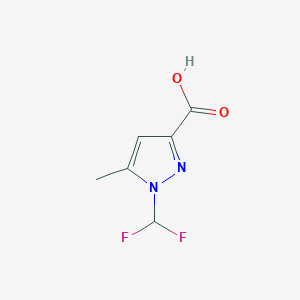 molecular formula C6H6F2N2O2 B3025410 1-(difluoromethyl)-5-methyl-1H-pyrazole-3-carboxylic acid CAS No. 1004643-64-4