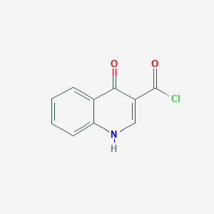 molecular formula C10H6ClNO2 B3025426 3-Quinolinecarbonyl chloride, 4-hydroxy- CAS No. 80761-61-1