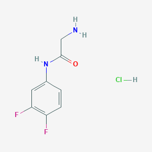 molecular formula C8H9ClF2N2O B3025442 2-amino-N-(3,4-difluorophenyl)acetamide hydrochloride CAS No. 1046757-30-5