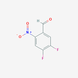 molecular formula C7H3F2NO3 B3025447 4,5-二氟-2-硝基苯甲醛 CAS No. 149169-49-3