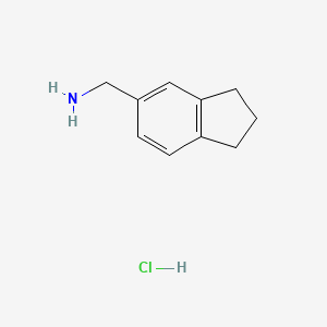 molecular formula C10H14ClN B3025468 2,3-二氢-1H-茚-5-基甲胺盐酸盐 CAS No. 721968-63-4
