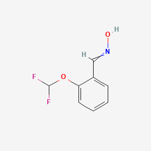 molecular formula C8H7F2NO2 B3025471 N-[[2-(二氟甲氧基)苯基]亚甲基]羟胺 CAS No. 332110-52-8
