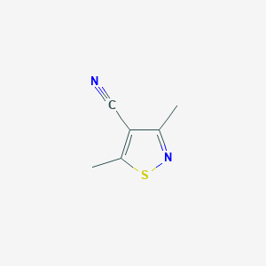 B3025474 4-Isothiazolecarbonitrile, 3,5-dimethyl- CAS No. 13950-66-8
