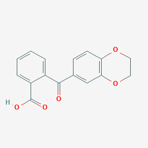 molecular formula C16H12O5 B3025502 2-(2,3-Dihydro-benzo[1,4]dioxine-6-carbonyl)-benzoic acid CAS No. 568555-82-8