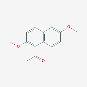 molecular formula C14H14O3 B3025529 1-(2,6-二甲氧基萘-1-基)乙酮 CAS No. 86539-77-7