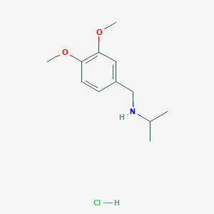 B3025535 N-(3,4-Dimethoxybenzyl)-2-propanamine hydrochloride CAS No. 1049788-24-0