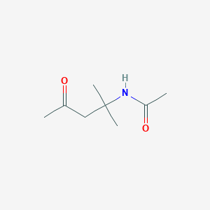 molecular formula C8H15NO2 B3025542 N-(1,1-二甲基-3-氧代丁基)乙酰胺 CAS No. 40652-47-9