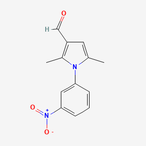 molecular formula C13H12N2O3 B3025557 2,5-二甲基-1-(3-硝基苯基)-1H-吡咯-3-甲醛 CAS No. 423753-42-8
