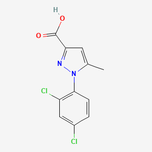 B3025565 1-(2,4-dichlorophenyl)-5-methyl-1H-pyrazole-3-carboxylic acid CAS No. 126067-48-9