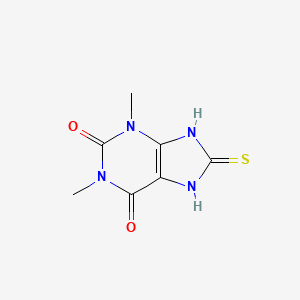 molecular formula C7H8N4O2S B3025589 1,3-二甲基-8-硫代-3,7-二氢-1H-嘌呤-2,6-二酮 CAS No. 1784-70-9