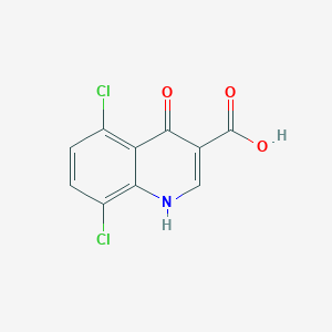 molecular formula C10H5Cl2NO3 B3025593 5,8-Dichloro-4-hydroxyquinoline-3-carboxylic acid CAS No. 35973-26-3