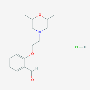 2-(2-(2,6-Dimethylmorpholino)ethoxy)benzaldehyde hydrochloride